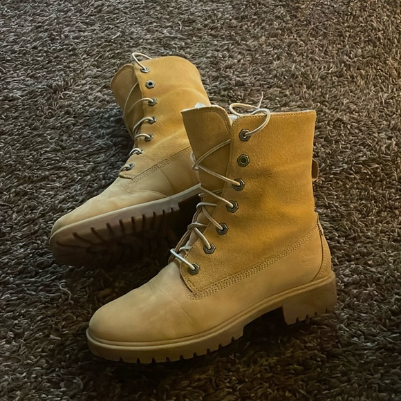 Timberland Jane Teddy fleece fold boots Size 7 - Picture 3 of 9